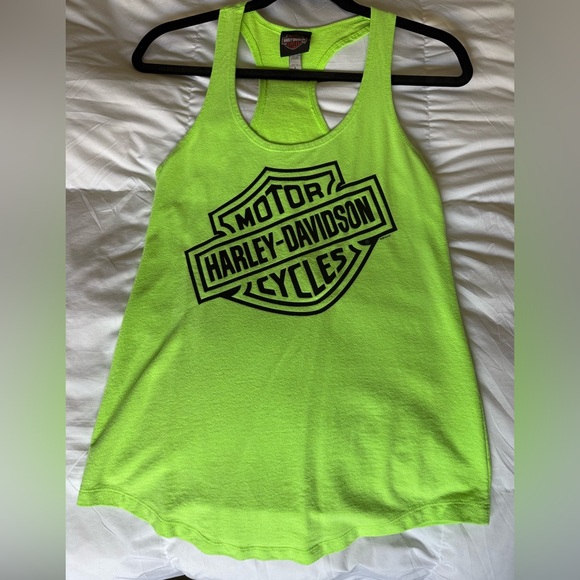 Harley-Davidson Tops - Harley-Davidson Lime Green New Orleans Tank